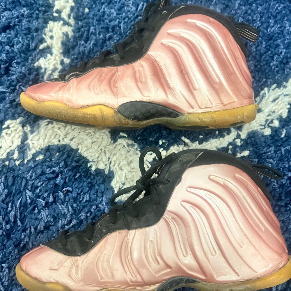 Nike foamposite pink sneakers . Size 3 youth